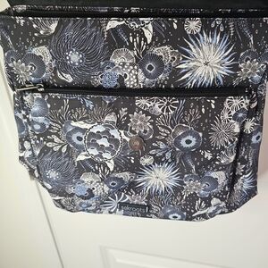 Sakroots Floral‎ Black and Blue Bag NWOT